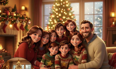 I will draw amazing family portrait, couple yellow cartoon character disney family