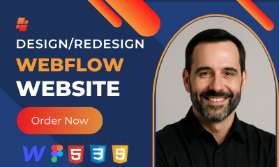 I will build, fix, mobile responsive, SEO optimized Webflow website, landing page