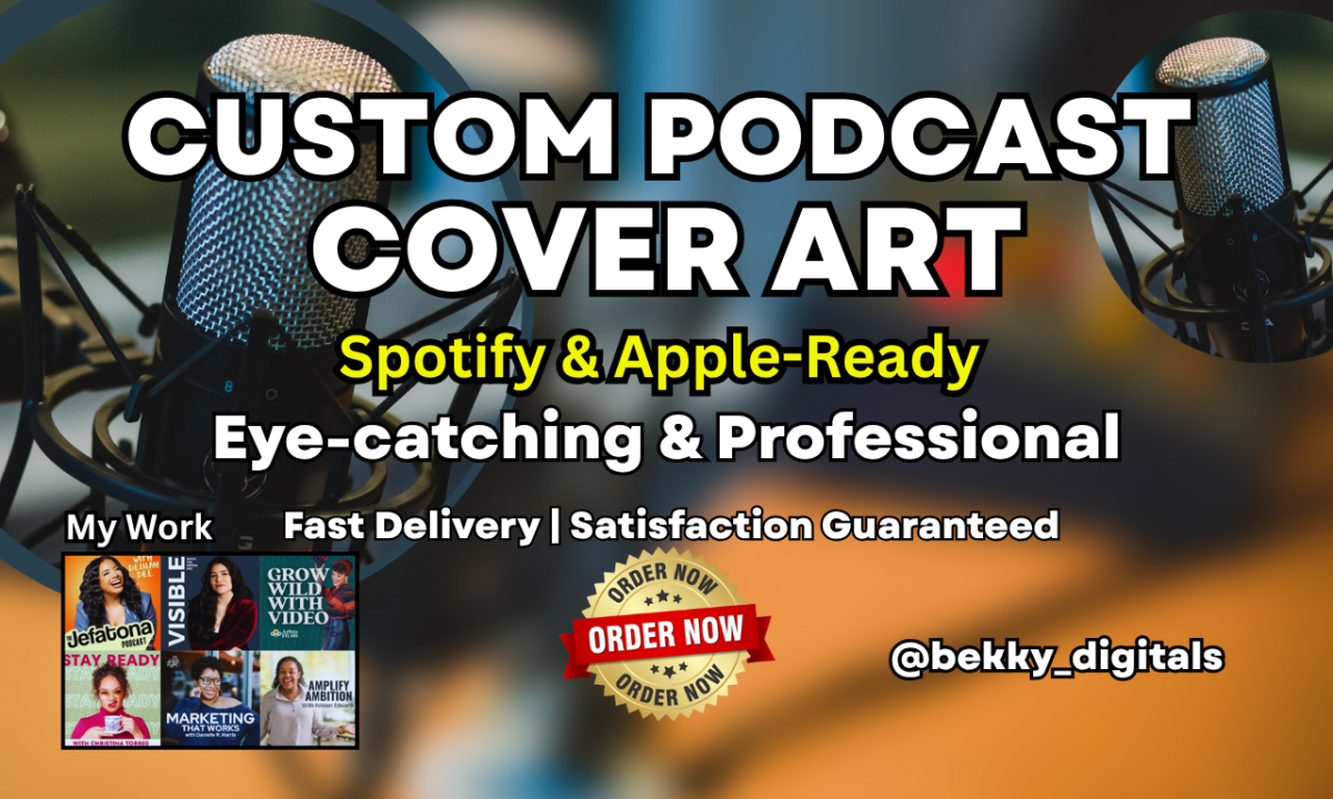 I Will Design Podcast Cover Art for Coaches on Spotify and Apple Platforms