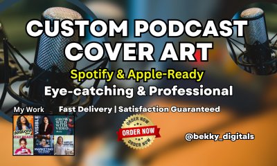 I Will Design Podcast Cover Art for Coaches on Spotify and Apple Platforms