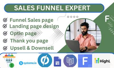 Build Systeme.io, Funnelish, Google Sites, Carrd & Landing Page Design