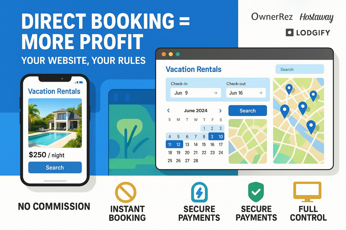 I will create a vacation rental website Airbnb vacation rental direct booking website