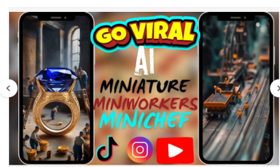 I will AI Minichef, AI Miniworkers, Video AI, Product Video AI, Miniature AI, Skincare AI