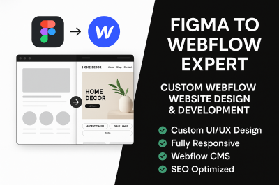 I will create Webflow Website | Webflow Design | Figma to Webflow Expert
