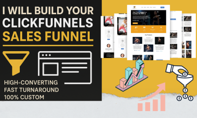 I Will Build High Converting Click Funnel Landing Page and Sales Funnel Website