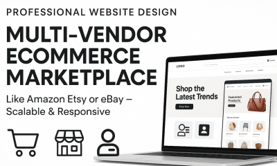 I will design powerful multi vendor ecommerce marketplace like Amazon or Etsy