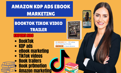 I will do Amazon Book Promotion, BookTok, KDP Ads, Ebook Marketing, TikTok Videos & Trailers