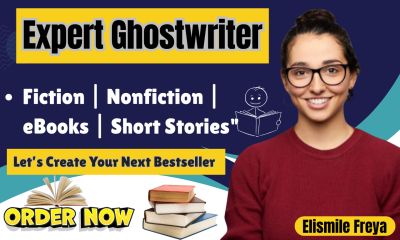 I Will Ghostwrite Fiction, Non-Fiction, Romance, Self-Help, Horror, Medical Ebooks & Short Stories