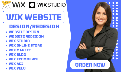 I will design interactive Wix website, 3D Wix, animated Wix, fix Wix, Wix Studio