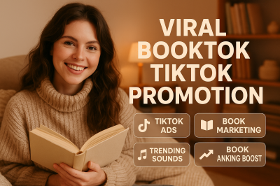 I will viral tiktok booktok ebook video promotion tiktok ads ebook ranking marketing
