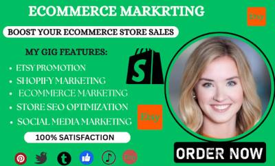 I Will Boost Your Sales with Etsy Promotion, Shopify Marketing, Etsy SEO, and Shopify Promotion