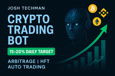 I will develop custom crypto arbitrage, crypto trading bot, and HFT bots for you