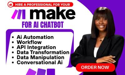 I will build & make com Automation Make com Expert Monday Vapi Ai make com