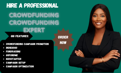 I will do crowdfunding campaign creation and promote Kickstarter, Indiegogo, GoFundMe