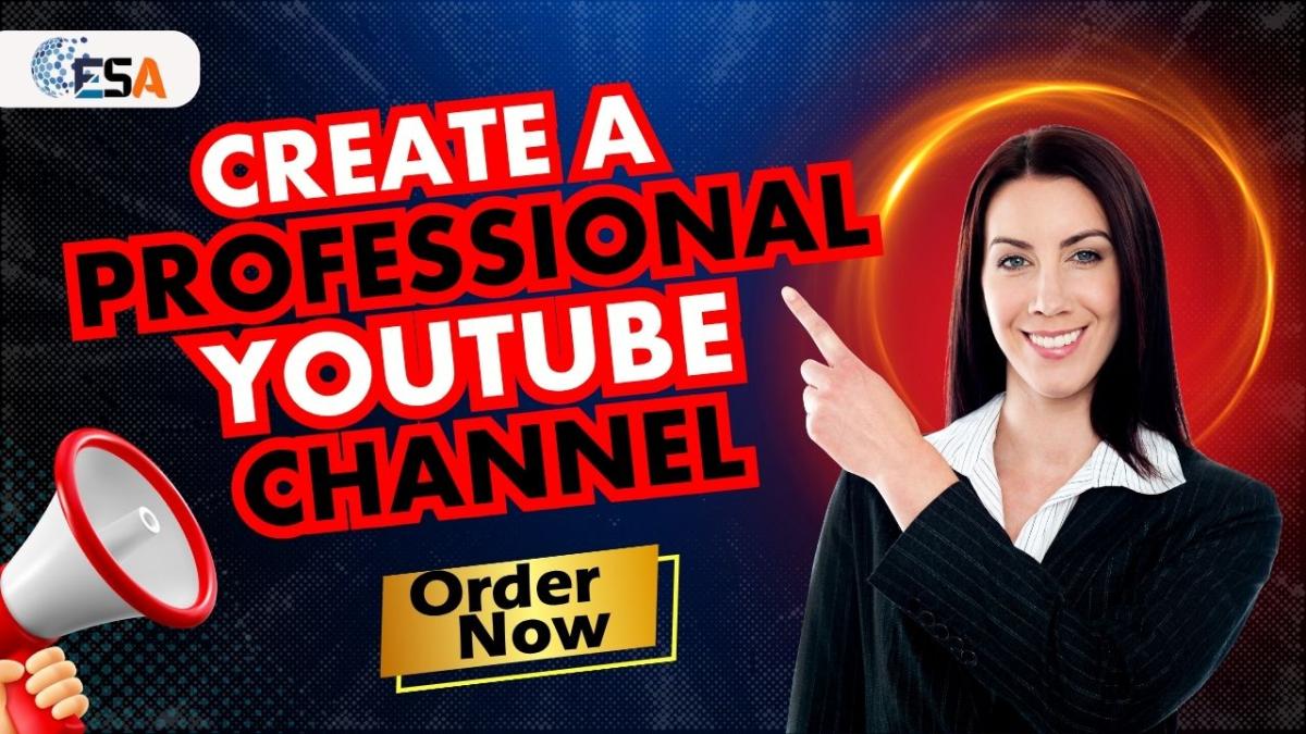 I will create a YouTube channel with Eye catching logo, banner and setup for you