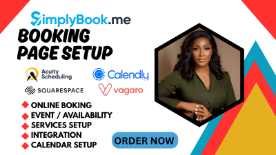 I will set up Calendly, Fresha, Vagaro, Squarespace, Acuity Scheduling, SimplyBook.me – Expert Service