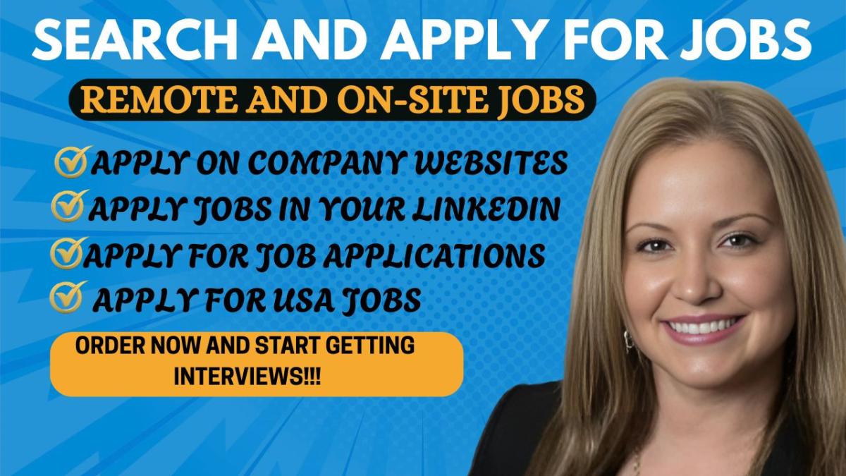 I will search and apply remote, onsite, job application, apply for job reverse recruit