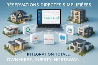 I will je vais configurer un site de réservation directe avec ownerrez hostaway guest