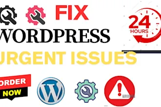 I Will Urgently Troubleshoot, Fix, Repair, and Redesign Website Errors or WordPress Sites
