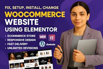 I will fix setup WooCommerce website redesign revamp reCAPTCHA eCommerce website