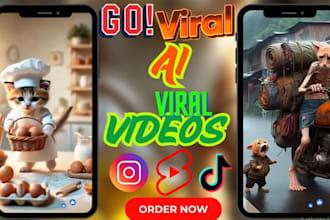 I Will Create Viral AI Cat AI Stories AI Cooking Video Viral AI Video YouTube Channel