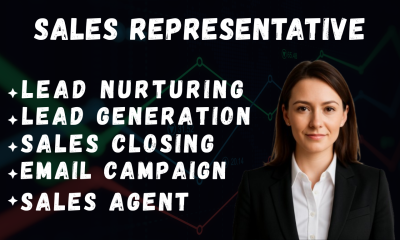 I will be your sales representative, salesperson, sales expert, sales closer, sales