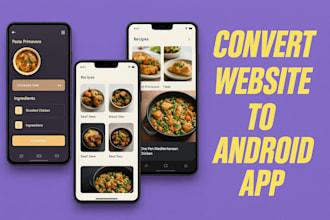 I Will Redesign Website to App: WordPress, WebView, PWA, Android Studio