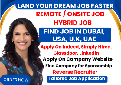 I will search and apply for Dubai job, UAE job, USA job, UK job, and tailor job applications