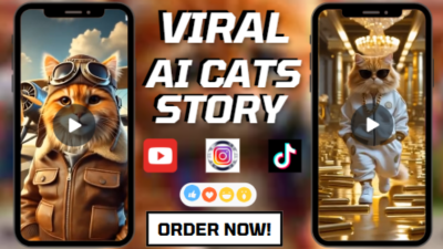 I will viral ai cats story video funny ai cats story ai cats videos cat talking avatar