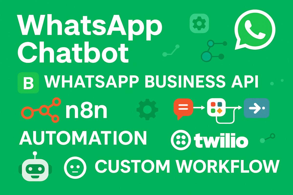 I will build WhatsApp chatbot WhatsApp bot WhatsApp Business API automation n8n make