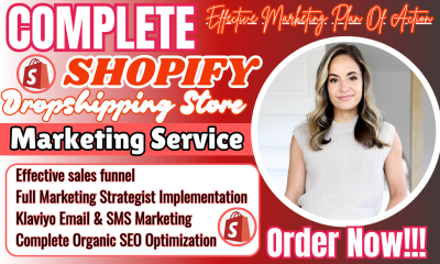 I will boost Shopify sales with expert Shopify marketing, sales funnel, and promotion strategies