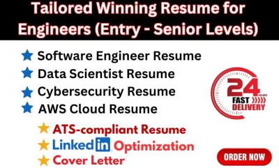 I will write a tech resume, IT and software engineering resume as an FAANG recruiter