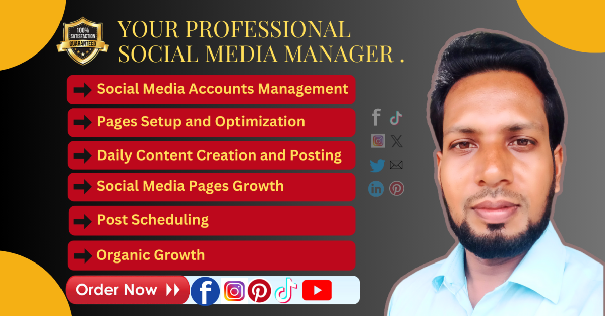 I Will Be Your Social Media Manager and Content Creator