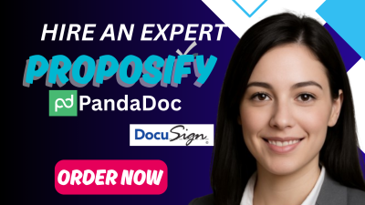 I will design better proposal template on Proposify, PandaDoc, Qwilr, Docusign