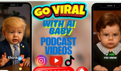I Will Create a Viral Baby Podcast Talking Baby, Your Look Like Baby, AI News Baby
