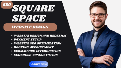 I will design or redesign Squarespace website professionally