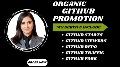 I will create CI/CD pipeline GitHub organic promotion to increase followers and viewers