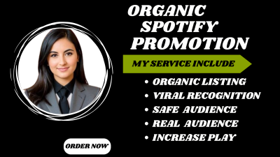 I will do professional Spotify music promotion and run music ads to promote your spotif