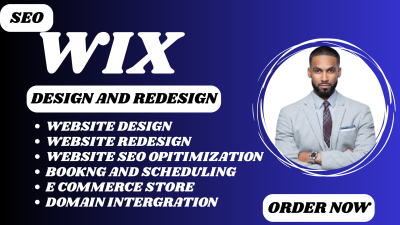 I Will Design, Redesign, and Optimize Your Wix Website