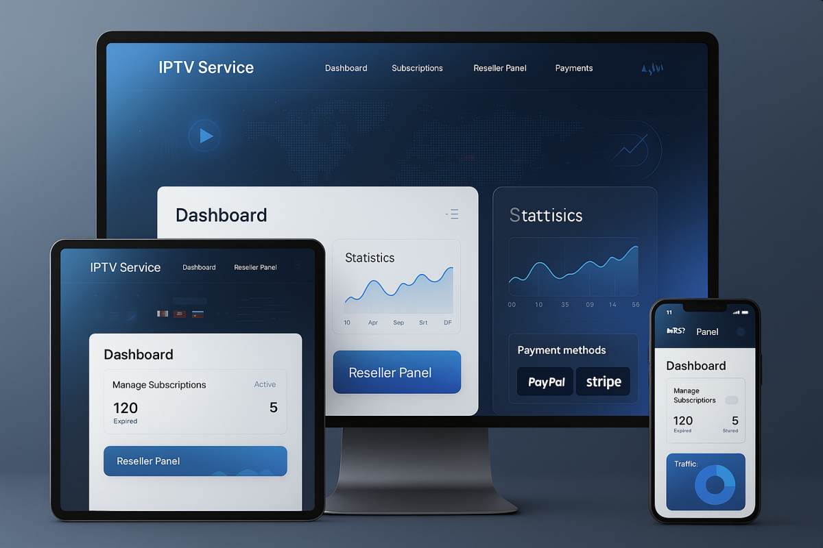 I Will Build Custom IPTV Website for Resellers and Service Providers