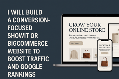 I Will Build Conversion Focused Showit or BigCommerce Website to Boost Traffic Ranking