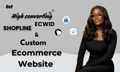 I will build high converting Shopline, Ecwid, Sellfy, and custom eCommerce websites