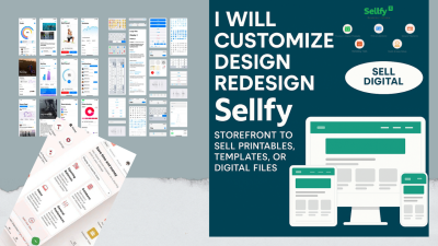 I will design or redesign a responsive Sellfy store to sell digital products
