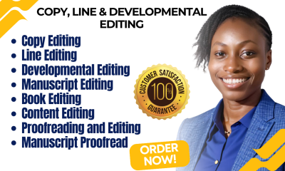 I will refine your writing with expert copy line and developmental editing
