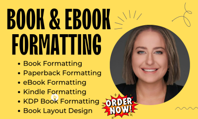 I will do professional book, paperback, ebook, and Kindle formatting for KDP and Amazon