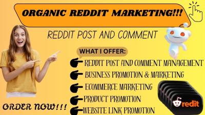 I will manage Reddit post comments to boost Stan Store sales via ecommerce website link
