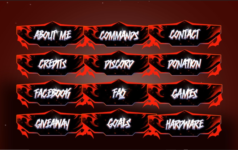 I will animated stream overlay vtuber overlay gaming overlay, stream pack and subbadges