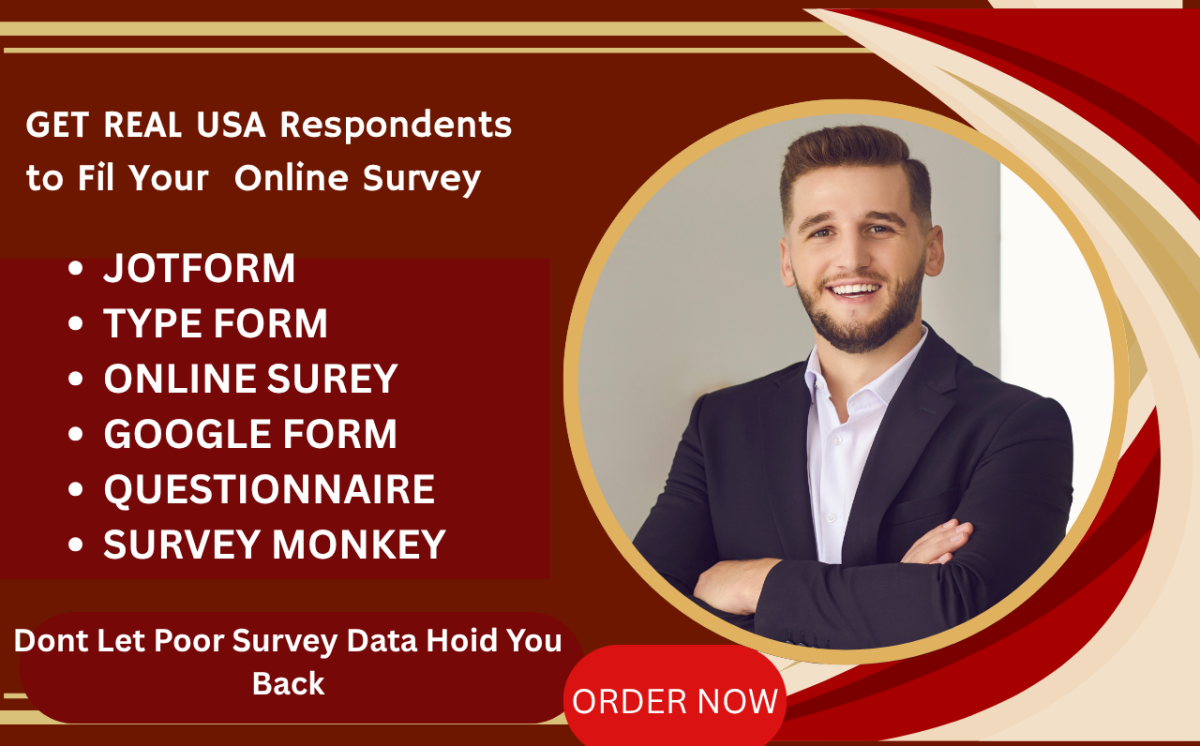 I Will Conduct Online Surveys Using Google Forms and SurveyMonkey with Over 2000 USA Respondents