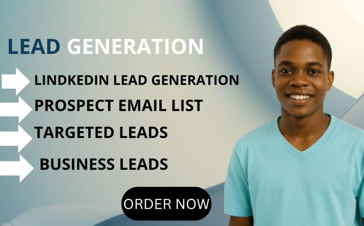 I will do B2B Lead Generation, Prospect Email Lists, and LinkedIn Targeted Leads