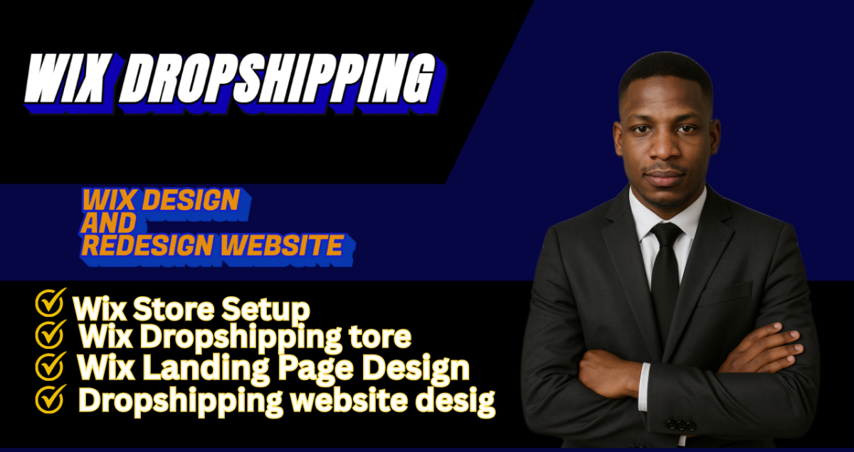 I will build a professional Wix dropshipping store with products